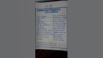 Important Scientific Discoveries #discovery #science