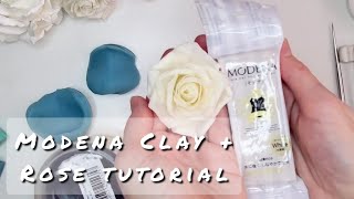 Квіткова глина типу холодна порцеляна Modena clay + clear rose tutorial, для  @artexpress.ukraine