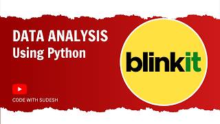 Sports Performance Blinkit Sales Data Analysis Using Python | Business Data Visualization | Data Analyst Project