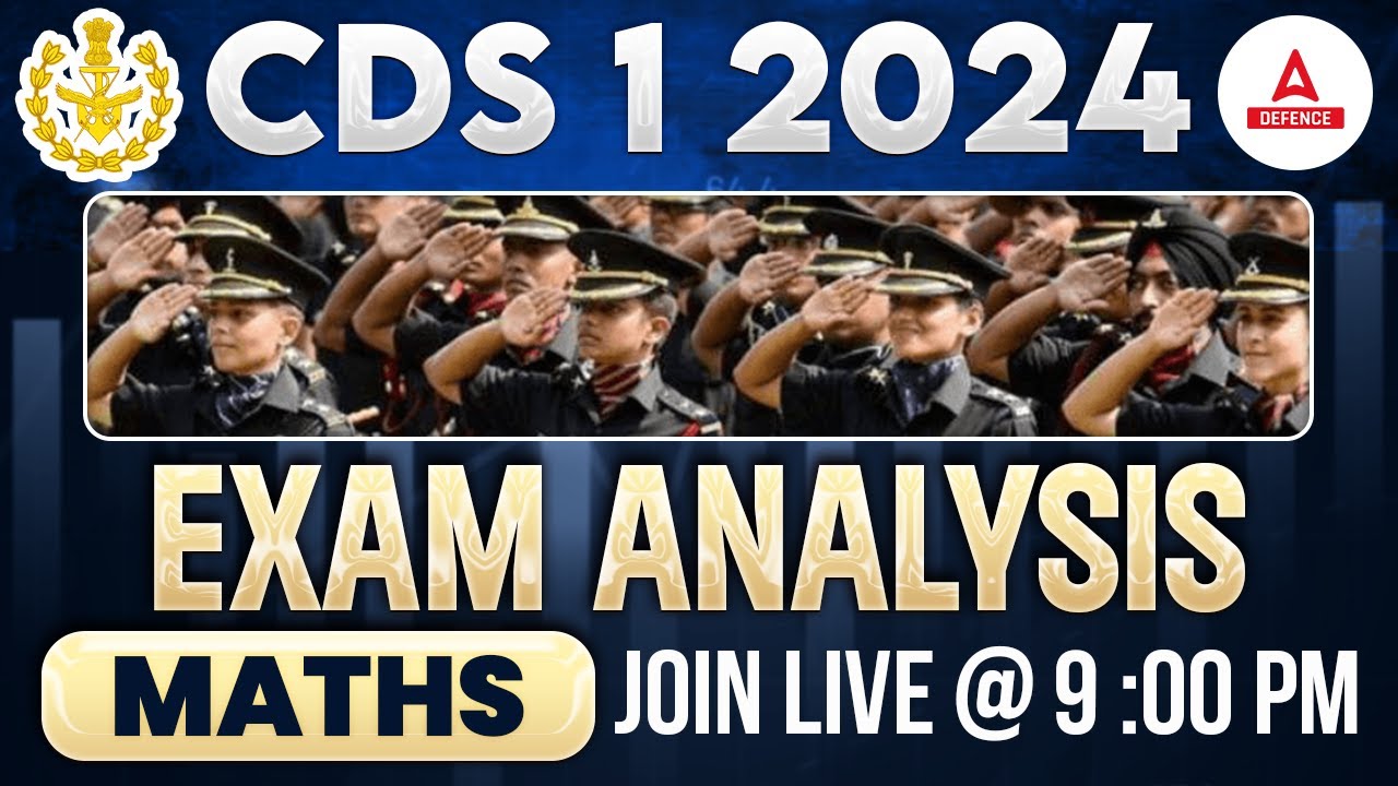 CDS Answer Key 2024 CDS Maths Paper Solution 2024 CDS Paper