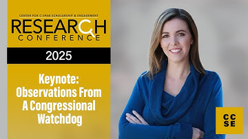 Keynote - Observations from a Congressional Watchdog I 2025 CCSE Research Conference