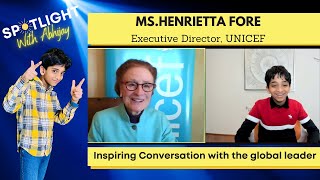 Download Lagu Spotlight With Abhijay - Inspiring Conversation with the global leader - Ms.Henrietta Fore #unicef MP3