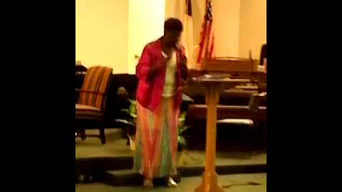 Pastor Sharon Alexander preaching the Word of God