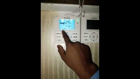 Daikin ductable hidden settings |Ductable remote Lock |How to unlock daikin remote #mractech #daikin