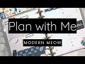 Happy Planner-Plan With Me - Dashboard Layout - Modern Meow
