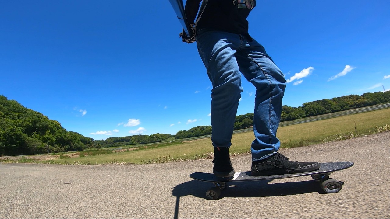 田んぼ横の道を Z-flex29