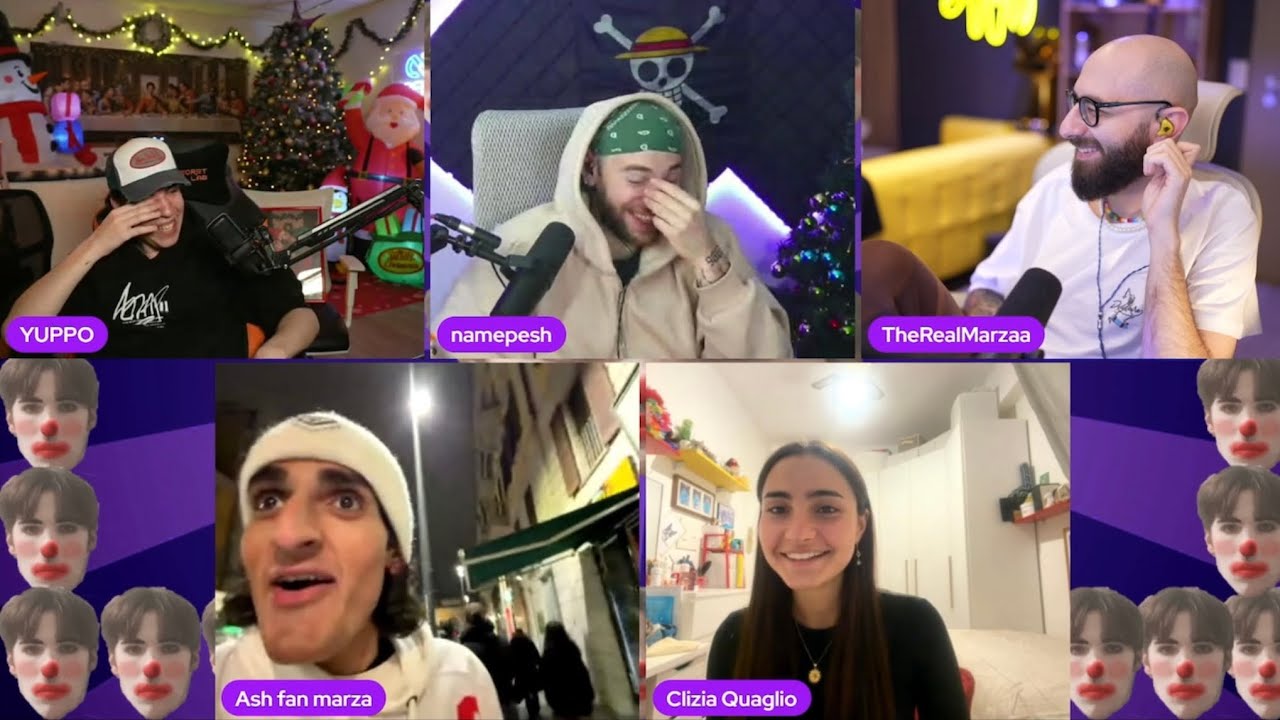 4 chiacchiere con KING ASH, MARZA, PESH, GRENBAUD e CLIZIA!!!😂😂😂