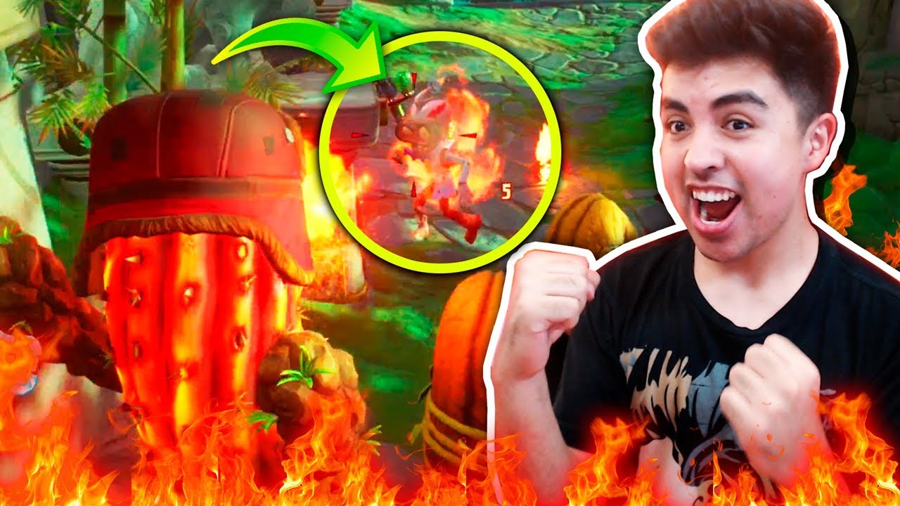 SI TOCAS EL TACO TE QUEMAS *SOLO FUEGO* vs EL TACO EN LLAMAS!! - PvZ GW2