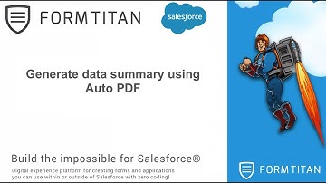 Generate data summary using Auto PDF and push to Salesforce