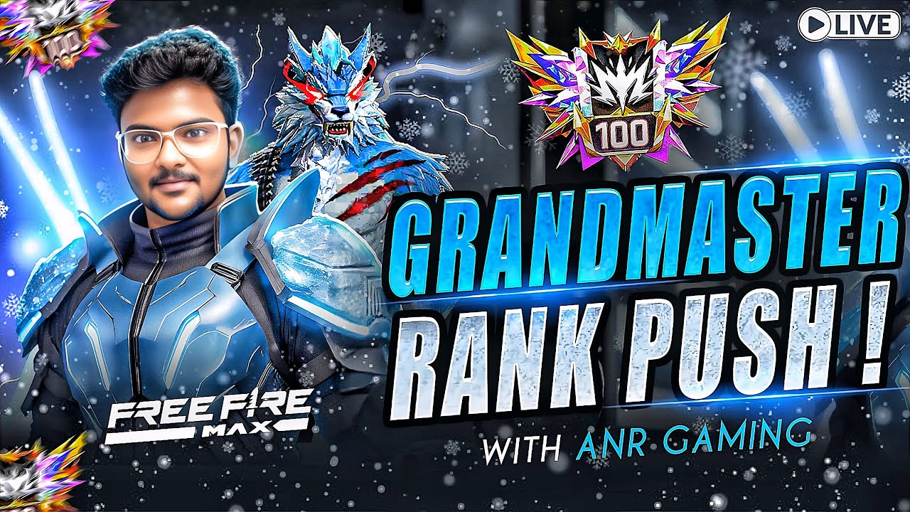 Grandmaster Live Rank Push Free Fire Telugu - Anr Gaming - Telugu ...