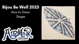 How to Draw Drupe Zentangle Pattern