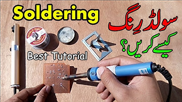 How to do Soldering step by step in hindi/urdu | soldering tips and tricks