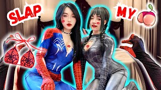 I slapped Spider-Girl's Sister Butt 🍑 (Romantic Love Story by Spider-man ParkourPOV in Real Life)