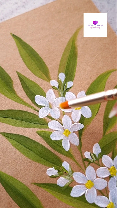 Mesmerizing flower painting in acrylics #wocol #art #flowers #shorts