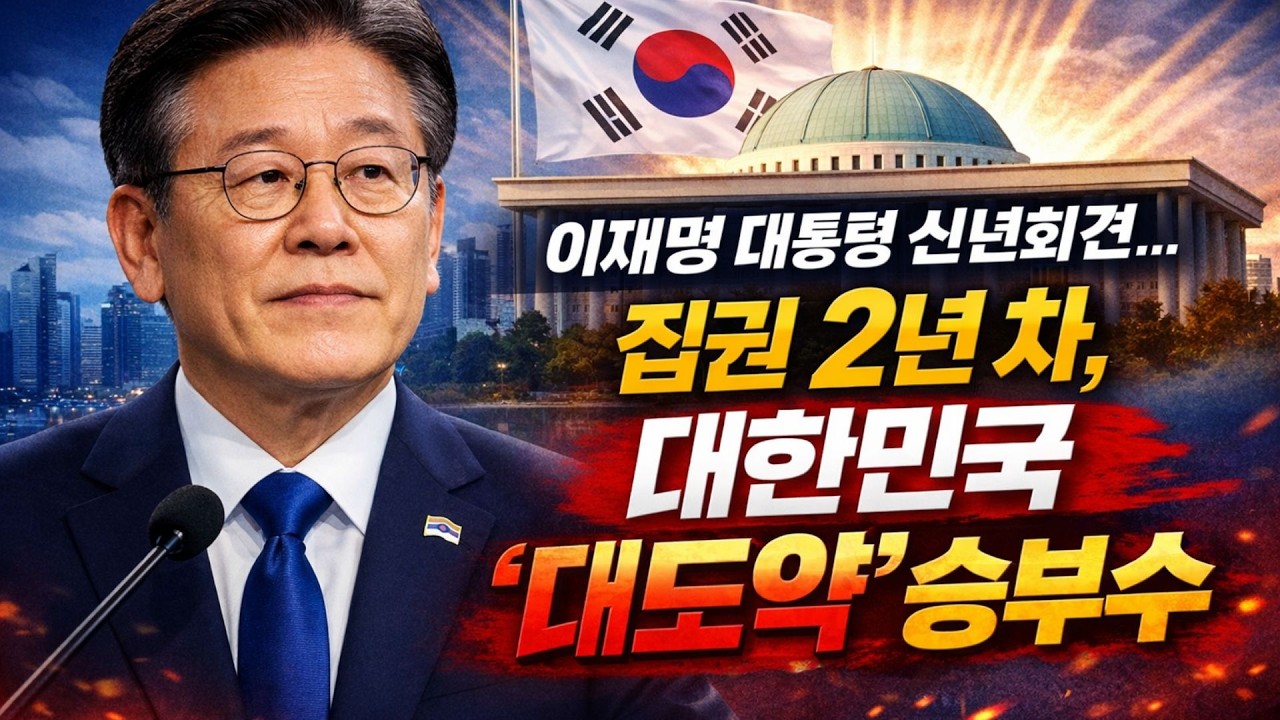 이재명 대통령 신년회견… 집권 2년 차, 대한민국 ‘대도약’ 승부수 #이재명 #이재명대통령 #신년기자회견 #신년회견 #대도약 #대전환