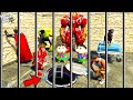 Shinchan and Franklin Trying to Escape Prison with Avengers Army in GTA 5
