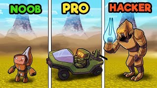 Minecraft  HALO WARS CHALLENGE! (NOOB vs PRO vs HACKER)