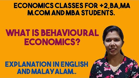 BEHAVIORAL ECONOMICS # MEANING # DEFINITITON