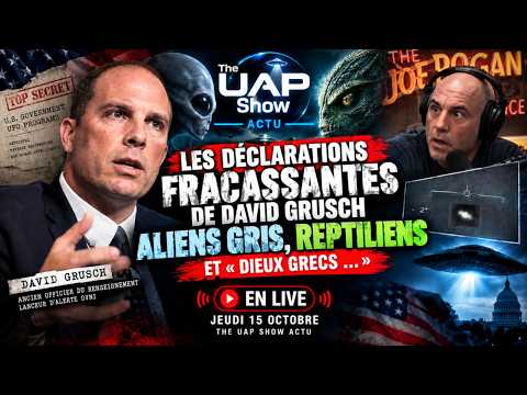 Aliens gris, reptiliens, "dieux grecs"... les révélations fracassantes de David Grusch