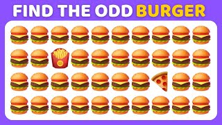 Find the ODD One Out - Junk Food Edition 🍔🍕🍩 Easy, Medium, Hard | Quiz spaceman
