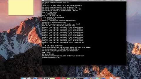 The different between CMD and ENTRYPOINT in dockerfile