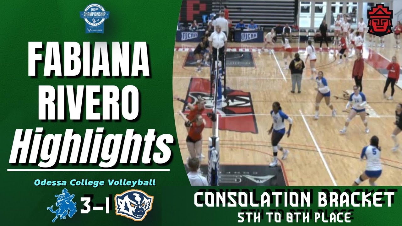 🇵🇪 FABIANA RIVERO - Highlights | Odessa VS Snow | 2025 NICAA DI VOLLEYBALL CHAMPIONSHIP | 5th-8th Ps