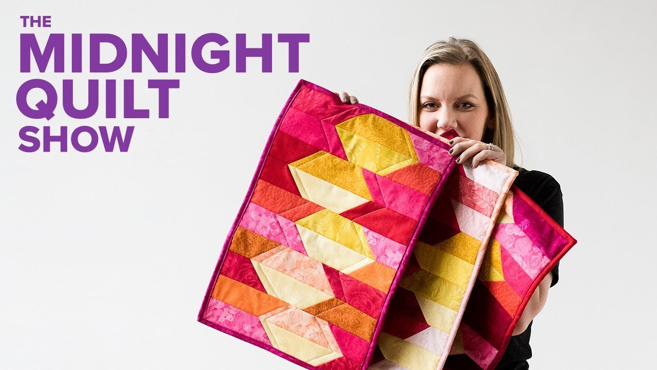A QUILTED TOTE BAG Challenge with The Crafty Gemini! | Midnight Quilt Show  - YouTube