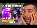 SÓ POSSO ESCOLHER A PIOR CARTA NO DESAFIO! CLASH ROYALE