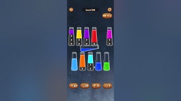 120 lvl color water sort game #colorwatergame #asmr #games #gameout