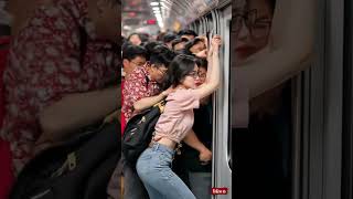 The Crowded Seoul Subway Line 1