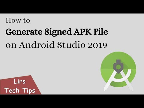 How to Generate Signed APK File on Android Studio 2019