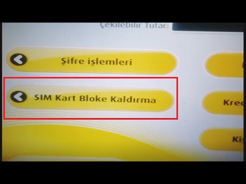 Vakıfbank Sim Kart Bloke Kaldırma ATM'den Uygulamalı | Bloke Açma Sim Kart Değikliği