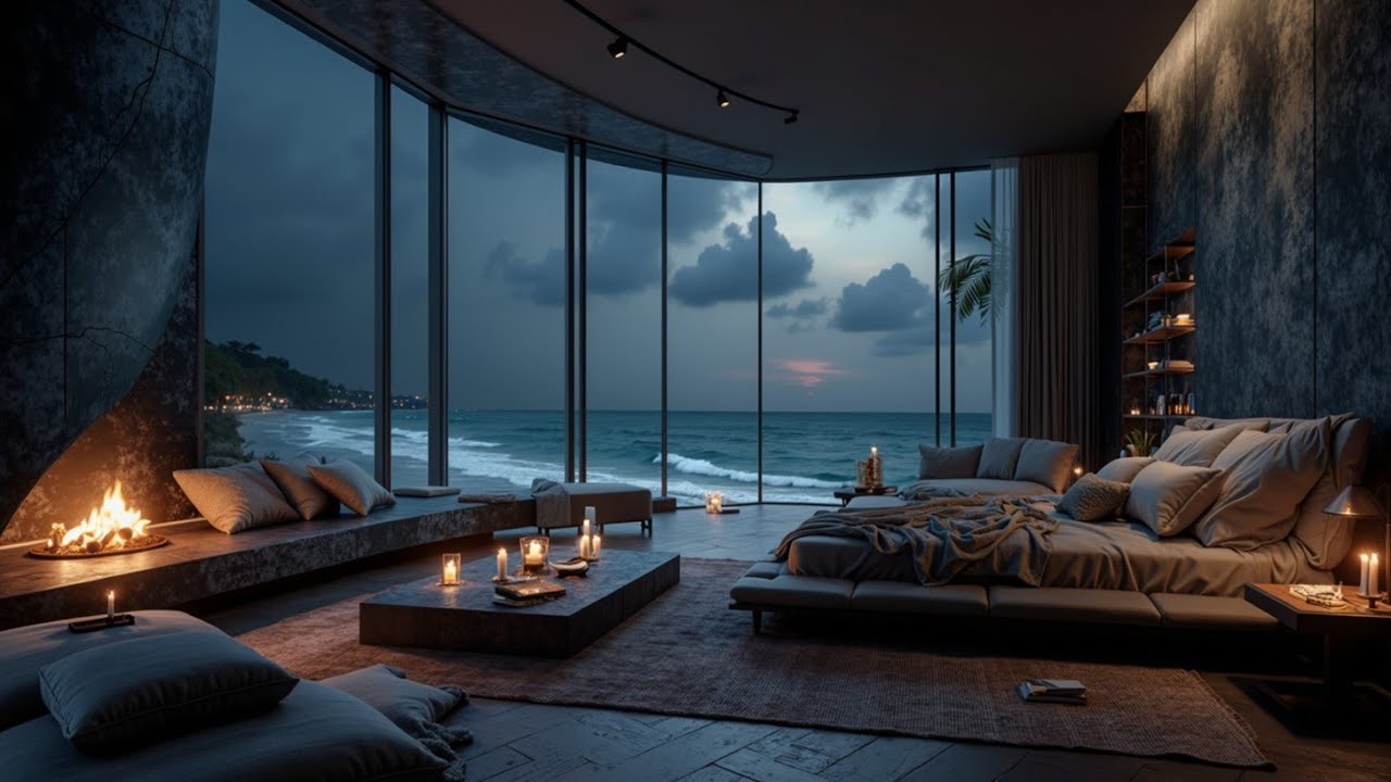 Расслабляющая джазовая музыка для безмятежных океанских ночей и глубокого сна