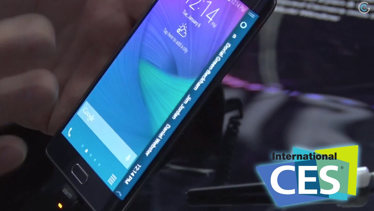 Curved Screens Come To Smartphones! - CES 2015 GetConnected TV - YouTube