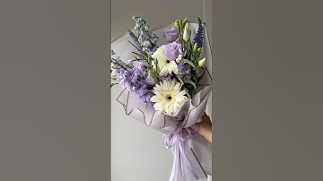 EASY& FAST DIY🔥How to wrap a small bouquet of flowers in paper | KOREAN FLOWER WRAPPING TUTORIAL