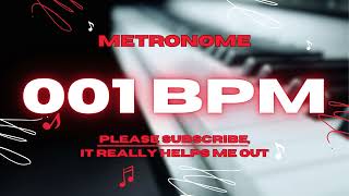 1 BPM - 1 Hour Metronome