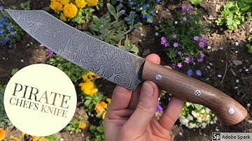 Making a Pirate-Style Chefs Knife | Collab with Sperber Knives Part 2 | Knife making