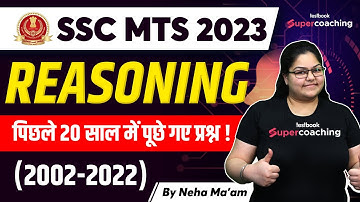 SSC MTS 2023 | Reasoning Asked in Last 10 Years | SSC MTS Reasoning Previous Year Paper | Neha Ma