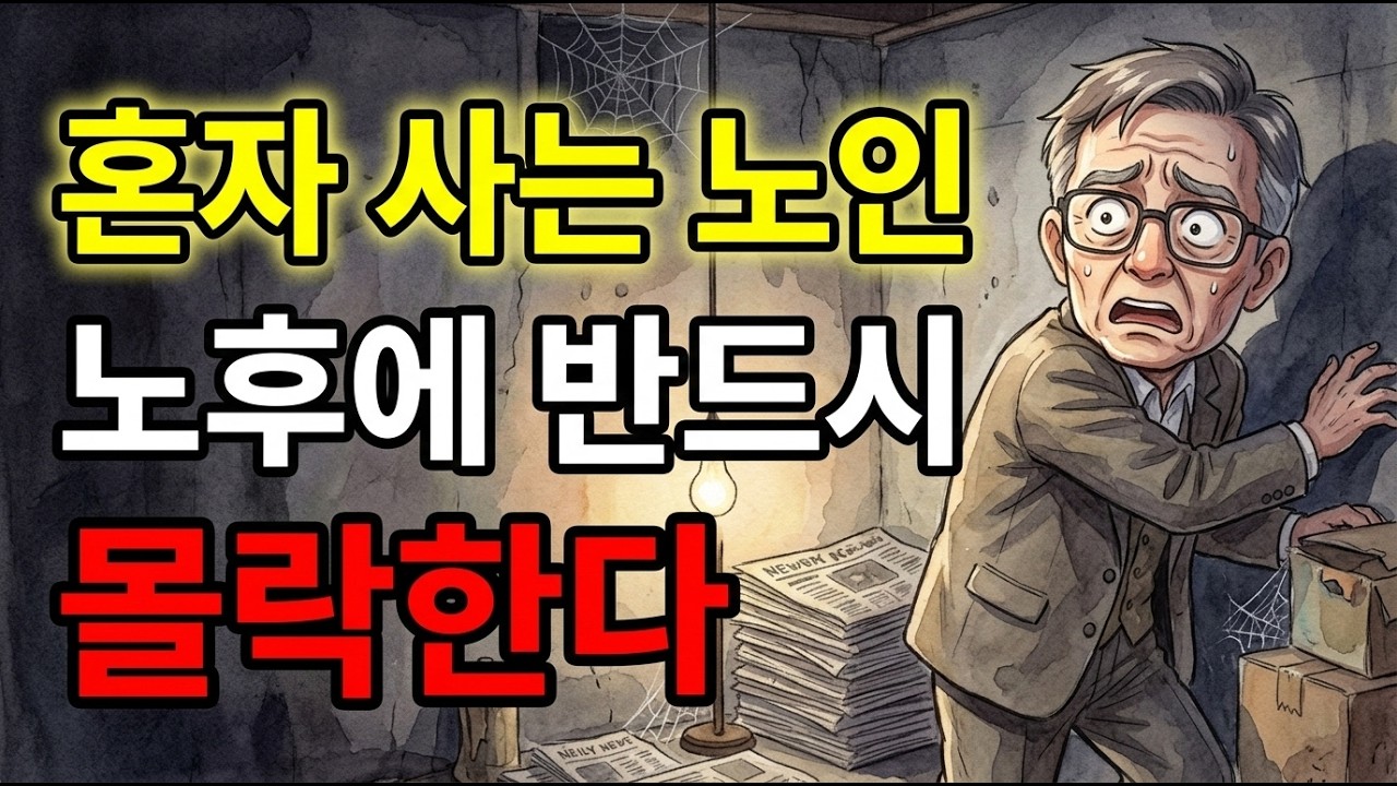 결혼 못 하고 혼자 살면 노후에 반드시 몰락하는 진짜 이유