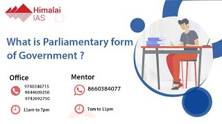 Polity - What Is Parliamentary Form Of Government ?