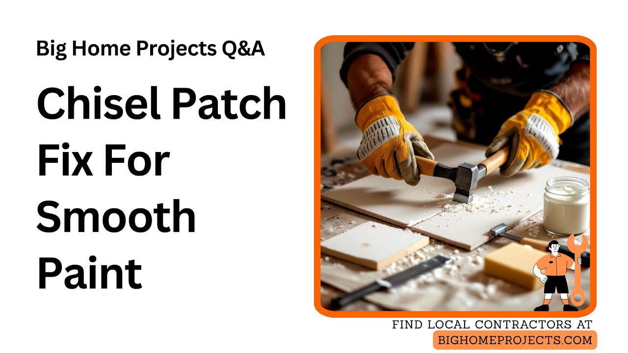 Chisel Patch Drywall Patch Chisel-Out Method for Perfect Repaints - YouTube