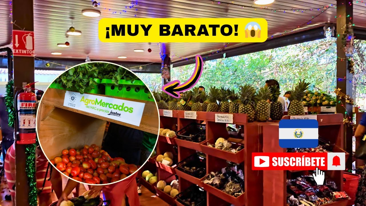 PRECIOS SORPRENDENTES EN EL AGRO MERCADO 🇸🇻 MÁS BARATO QUE EN EE.UU.