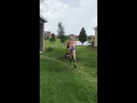 Naked boys on the grass