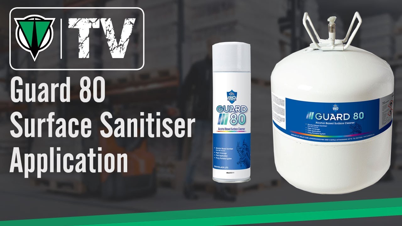 BioShield Guard 80 Surface Sanitiser canister application - YouTube