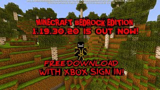 Minecraft Bedrock Edition 1.19.30.20 Free Download With Xbox Sign In Apk Download
