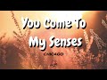 You Come To My Senses - Chicago (Lyrics Video)