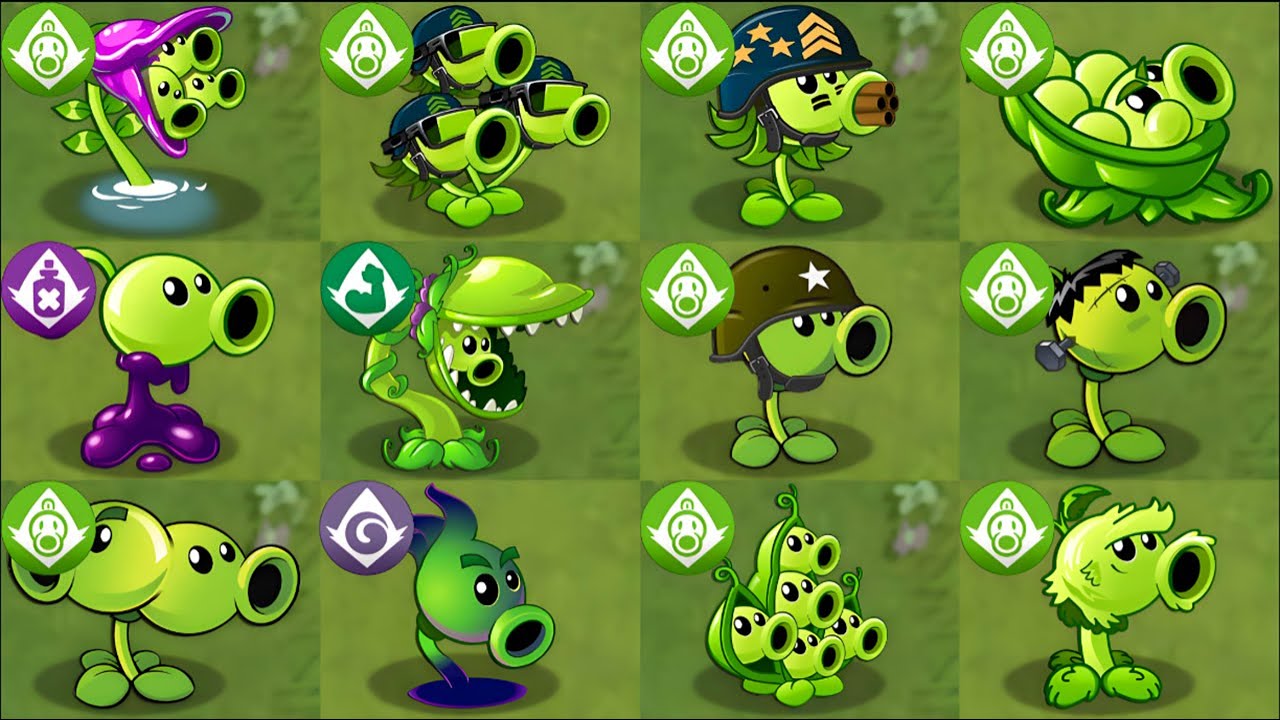 All GREEN PEA & PREMIUM PLANTS POWER-UP! vs PVZ 2 ZOMBIES - PvZ 2 Mod ...
