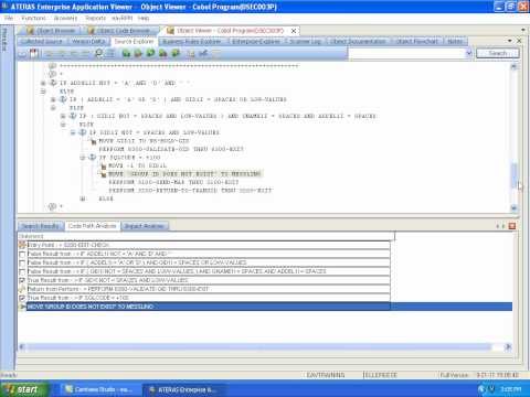 eav® Code Path Analysis (Enterprise Application Viewer)