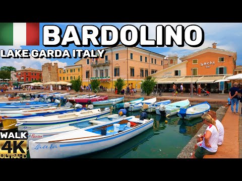 WALKING TOUR OF BARDOLINO, LAKE GARDA ITALY. JUNE 2023 UPDATE | 4K UHD 60 FPS