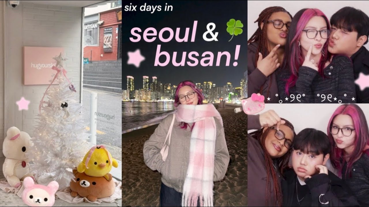 KOREA VLOG!! .☘︎ ݁˖ train to busan, late nights, seongsu shopping, and lots of food